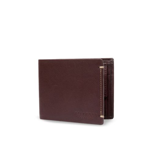 Teakwood Men Brown Solid Genuine Leather Two Fold Wallet: Buy Teakwood Men  Brown Solid Genuine Leather Two Fold Wallet Online at Best Price in India