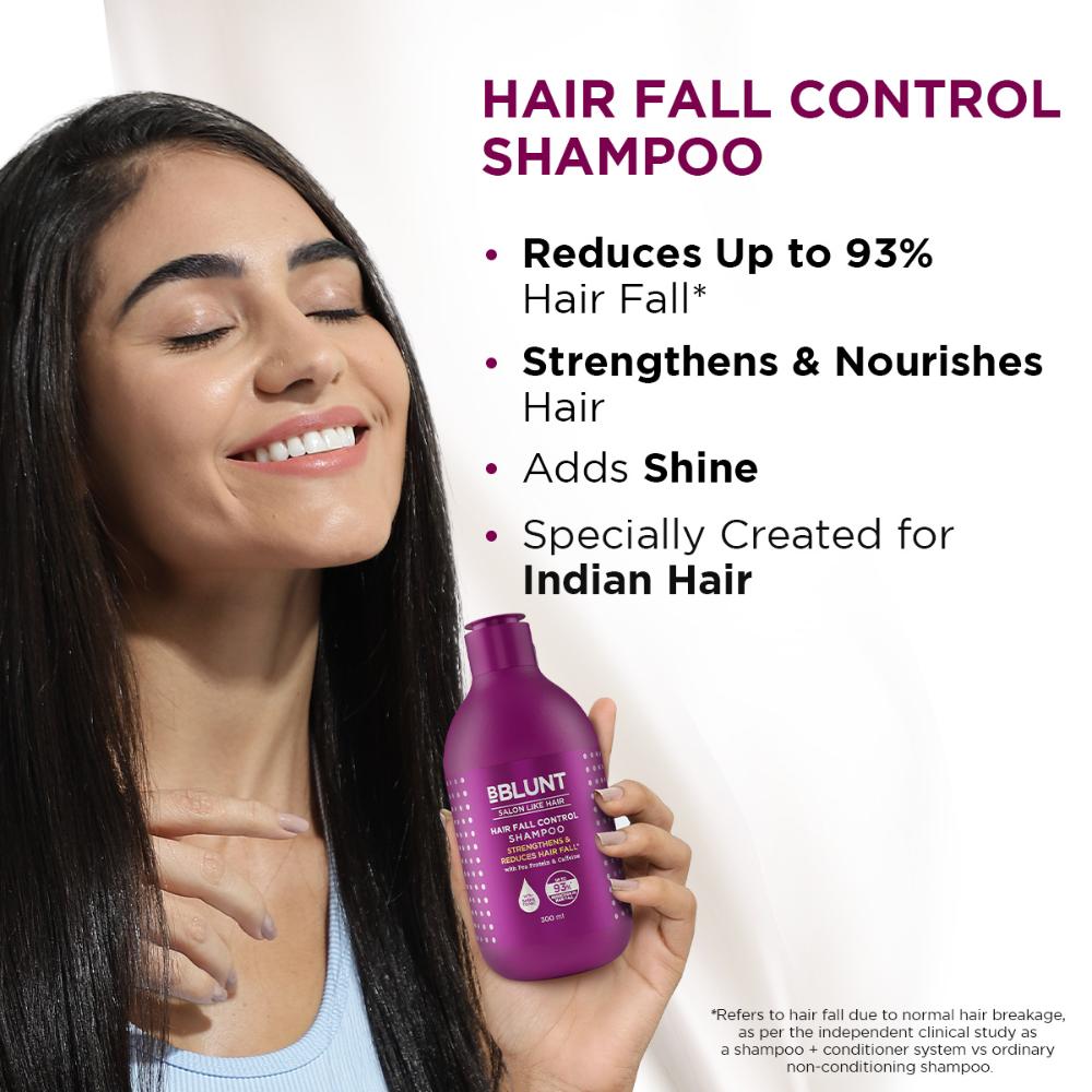 Buy BBlunt Hair Fall Control Shampoo With Pea Protein & Caffeine For ...