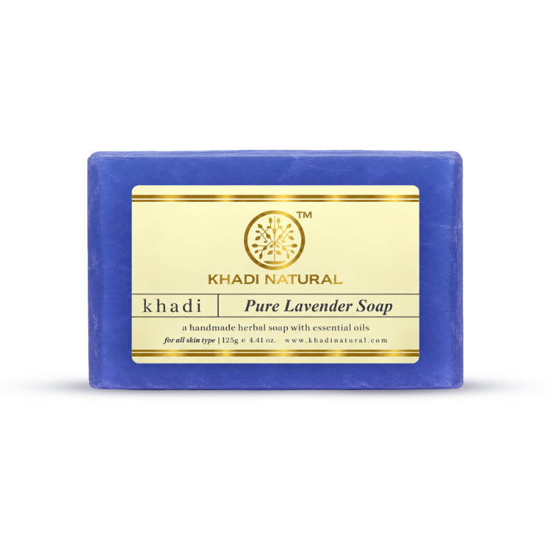 Khadi Natural Pure Lavender Soap Cleanses- Tone & Nourish Skin