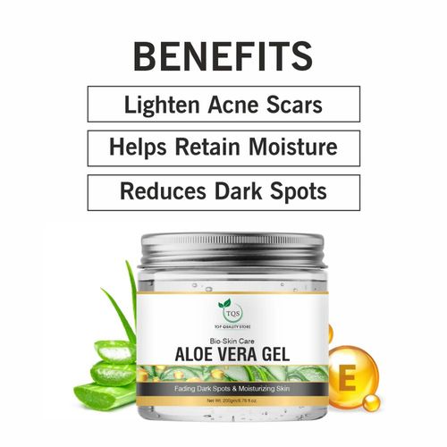 Buy Tqs Aloe Vera Gel For Face, With Natural Aloe Vera & Vitamin E For Skin  & Hair Online