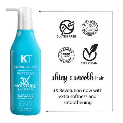 KT Professional Kehairtherapy Sulfate-free 3X Moisture Shampoo: Buy KT  Professional Kehairtherapy Sulfate-free 3X Moisture Shampoo Online at Best  Price in India | Nykaa