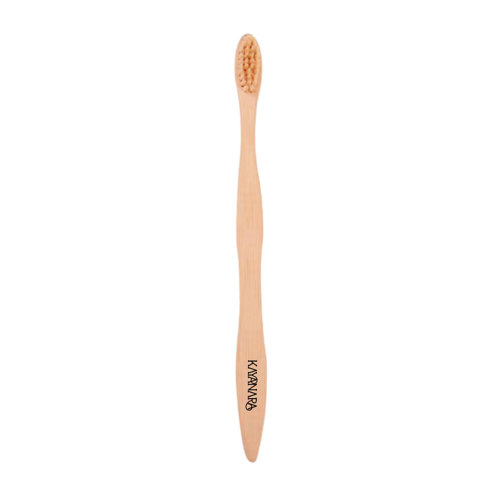 Kayanara Natural Bamboo Bristles Toothbrush - Beige