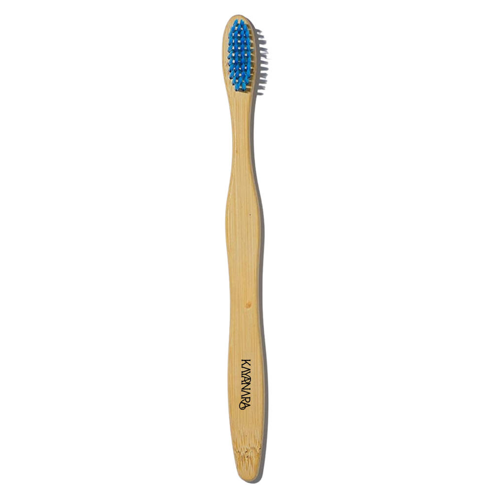 Kayanara Natural Bamboo Bristles Toothbrush - Blue
