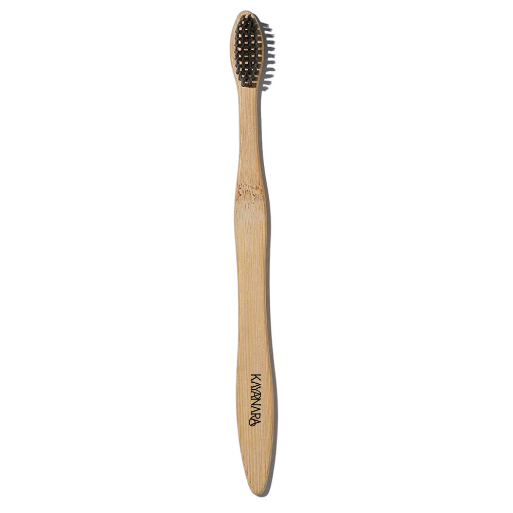 Kayanara Natural Bamboo Bristles Toothbrush - Black