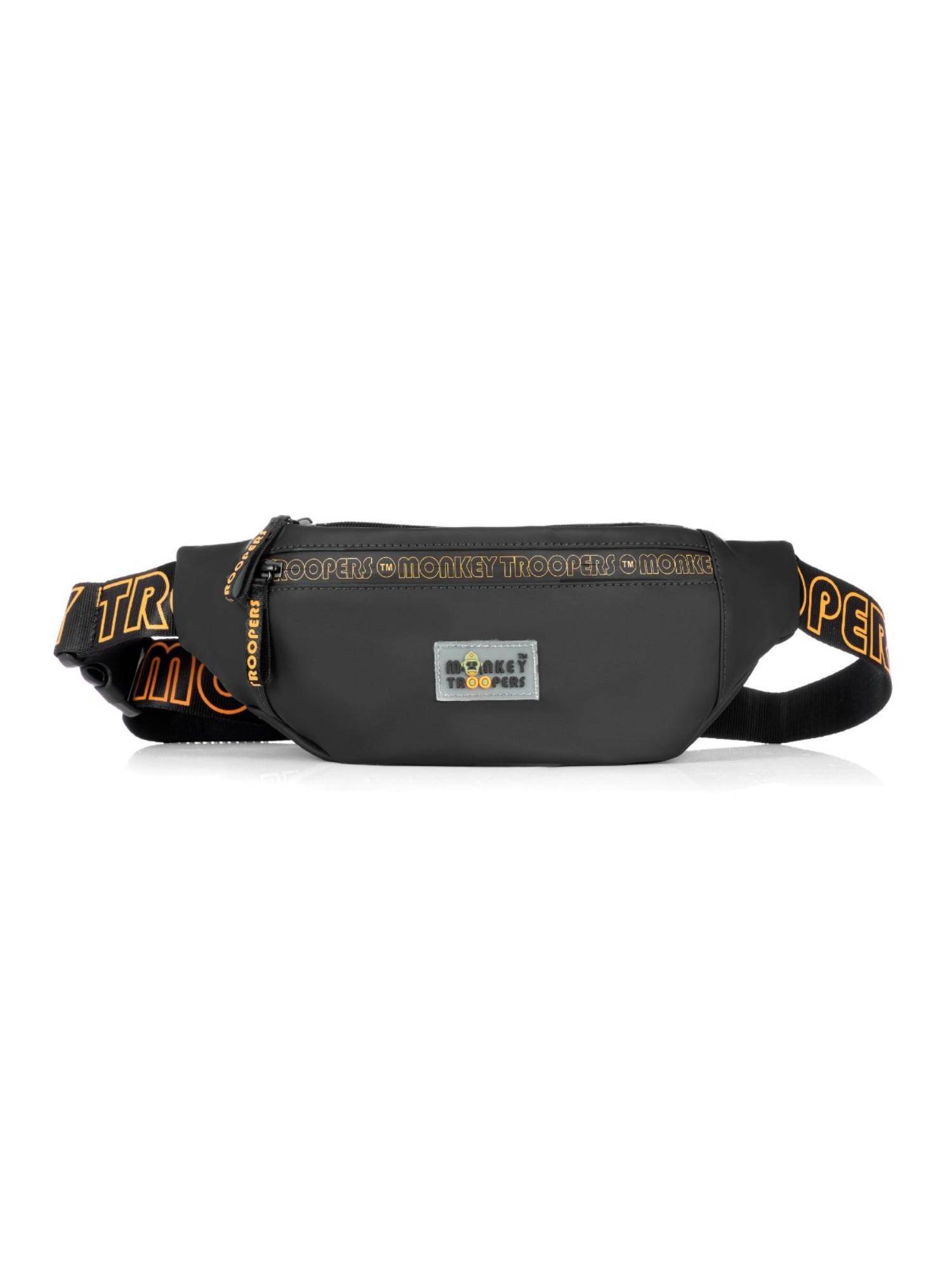 Monkey Troopers Unisex Crossbody Bag Ghost - Black