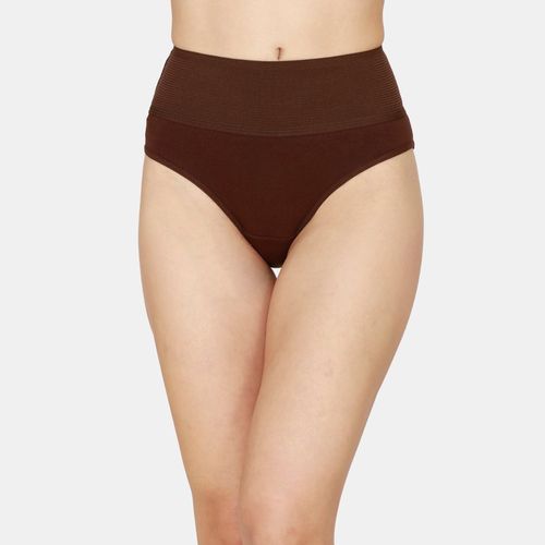 Buy Zivame High Rise Full Coverage Tummy Tucker Hipster Panty(Pack of 2) -  Assorted (XL) Online