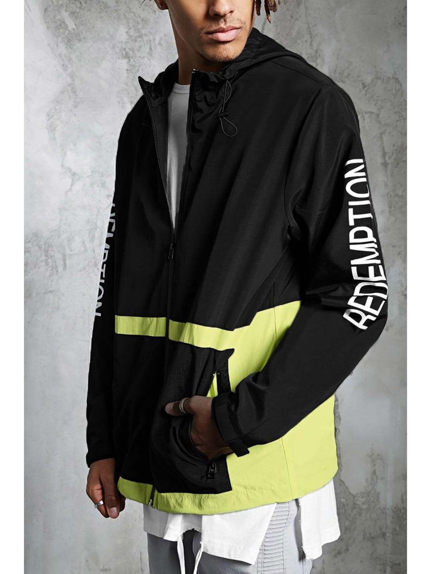 Buy Forever 21 Black Colorblock Jackets Online