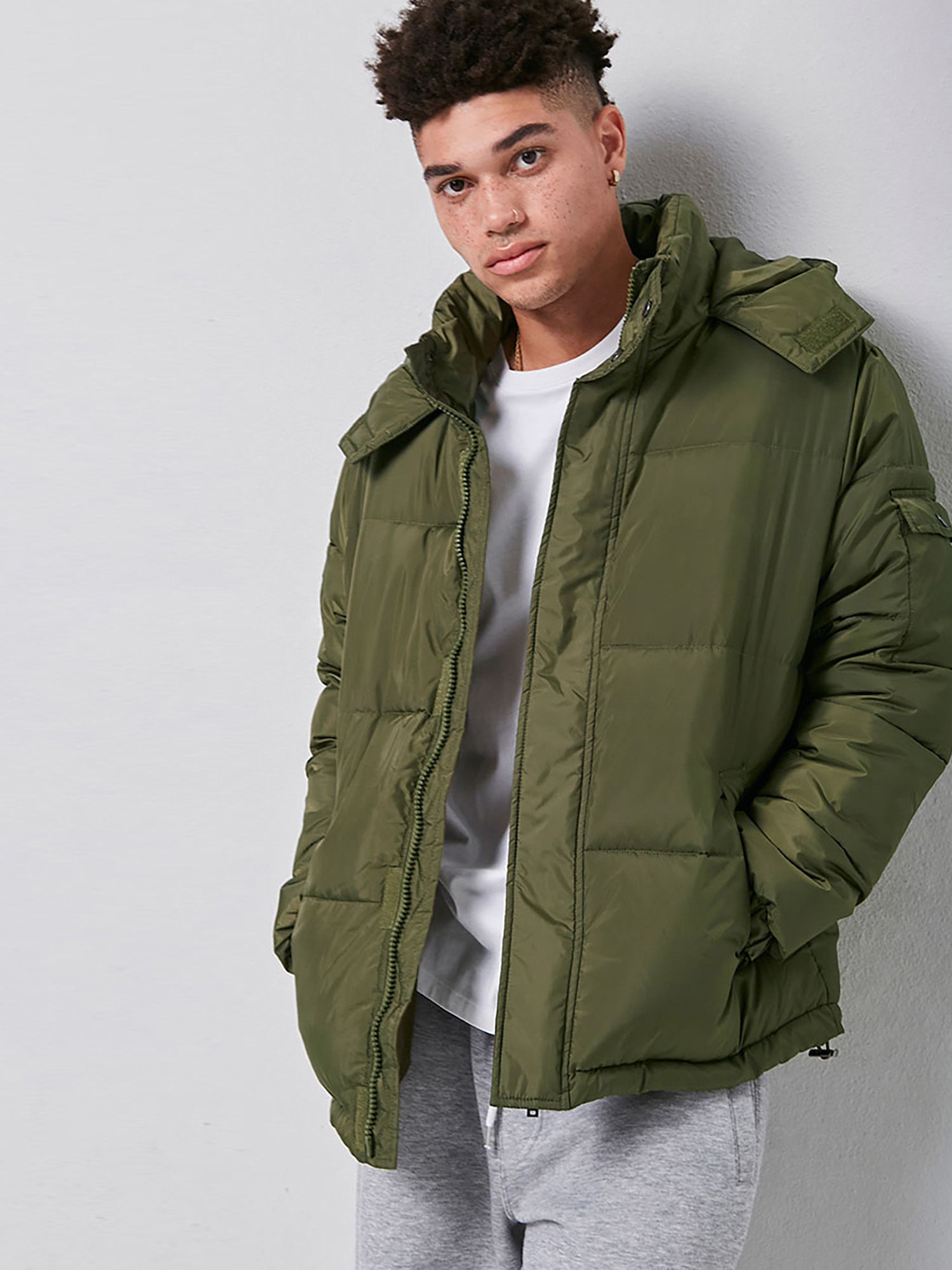 Hooded puffer jacket forever 21 best sale