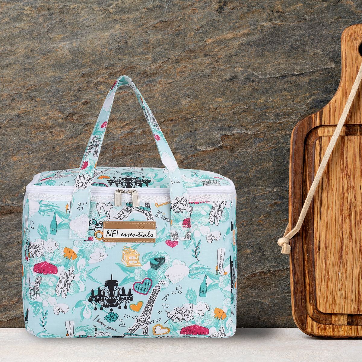 Buy NFI Essentials Printed Lunch Bag Thermal portable Tiffin Bag for