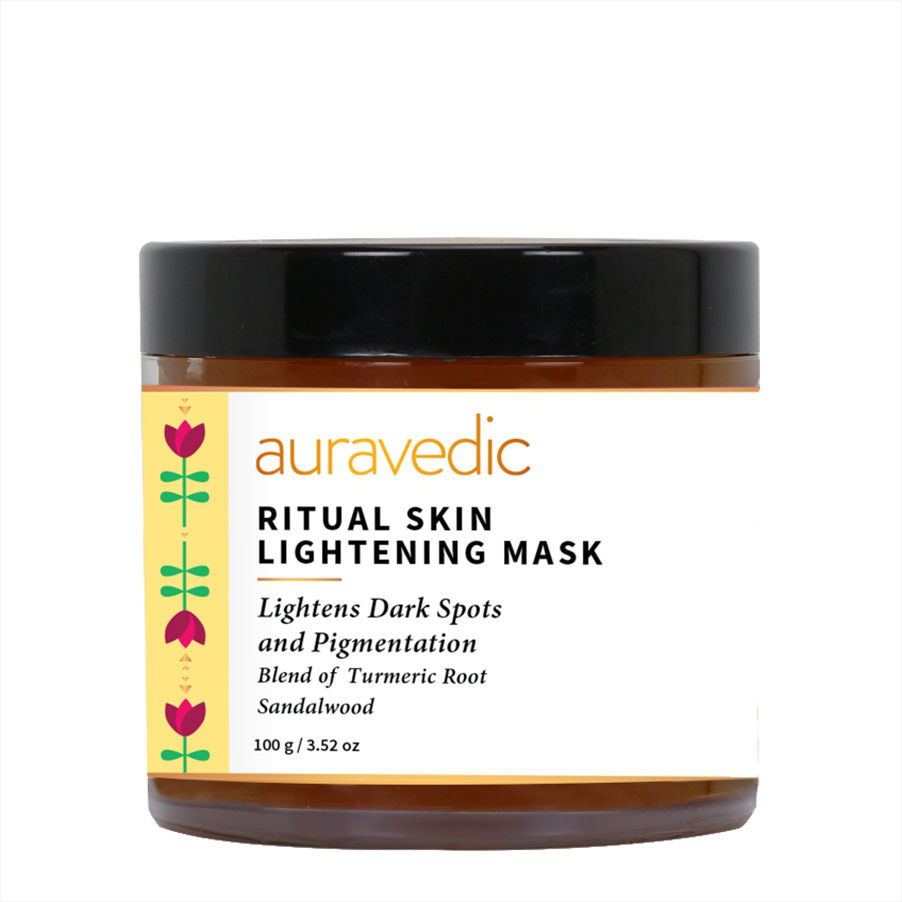 AuraVedic Skin Lightening Mask- Detan Face Pack for Glowing Skin