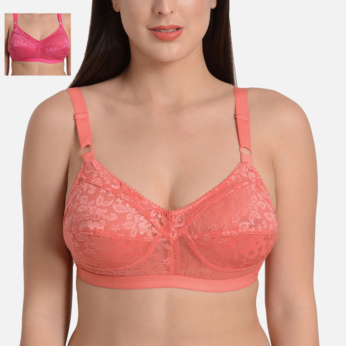 Buy Mod & Shy Pack Of 2 Non-padded Minimizer Bra - Multi-color Online