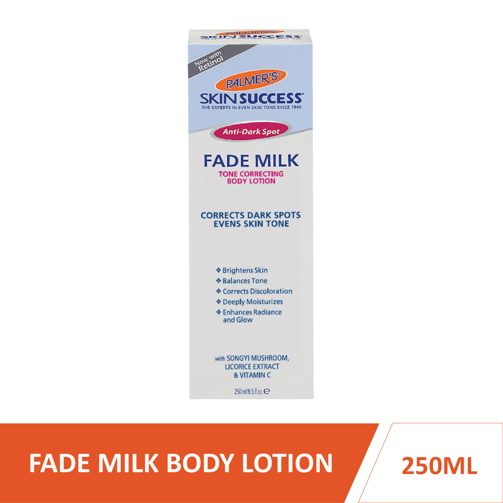 fade milk lotion