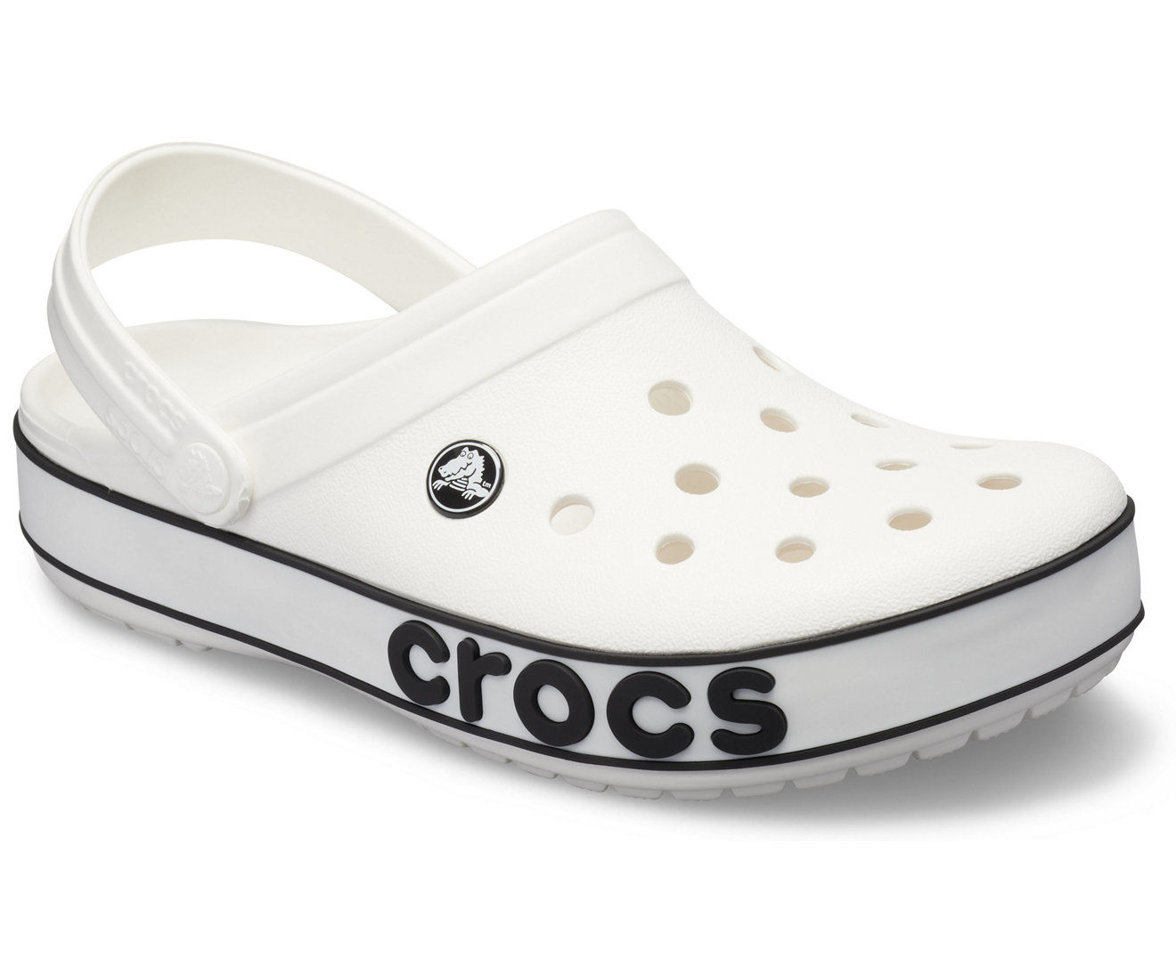 Solid cheap white crocs