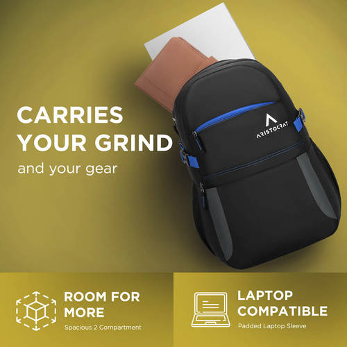 aristocrat backpack with rain cover Buy Laptop 28L Cover, 2 Spacious Main Compartments, 2 Quick Access Pocket & USB Charging Port | Blue Buy Aristocrat Digit 2 Blue