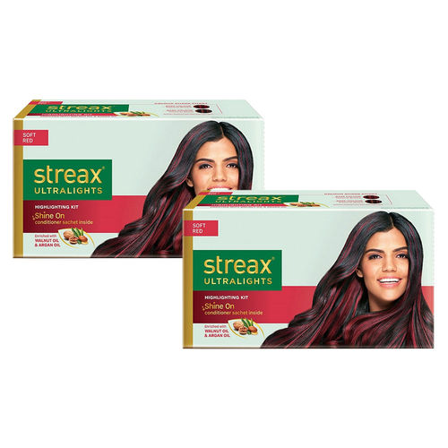 Streax Ultralights Highlighting Kit - Soft Red Pack Of 2: Buy Streax  Ultralights Highlighting Kit - Soft Red Pack Of 2 Online at Best Price in  India | Nykaa