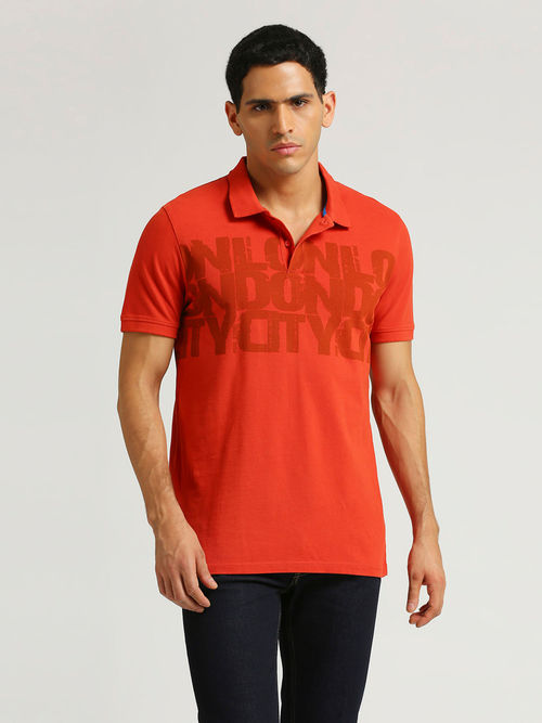Pepe Jeans Redcliff Typographic Placement Printed Polo T-shirt