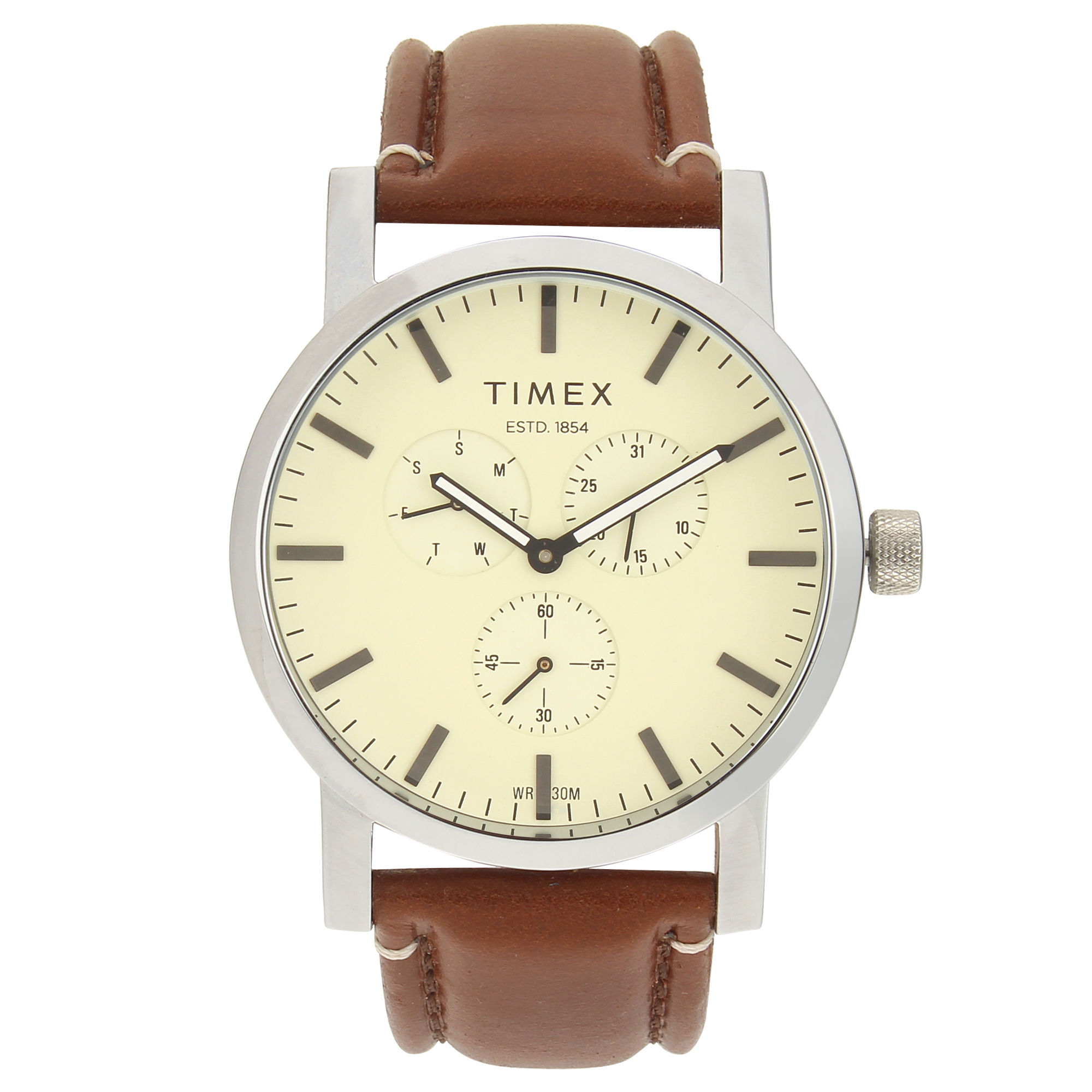 Timex Analog Beige Dial Men's Watch (TWEG16608)