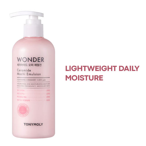 TONYMOLY Korean Wonder Ceramide Mochi Emulsion-Hydrates, Nourishes & Repairs Dry, Weak Skin