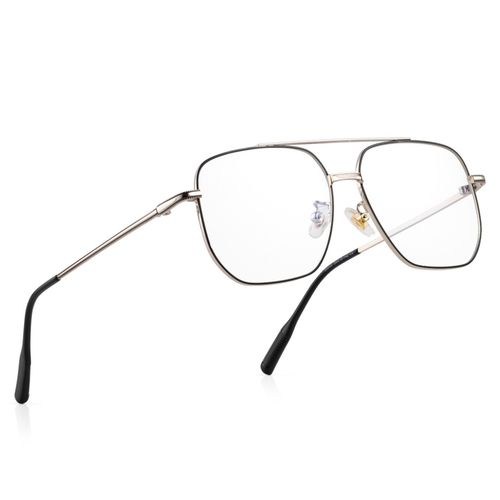 Silver Frame Specs Square Metal Frame Eyeglasses Buy ROYAL SON
