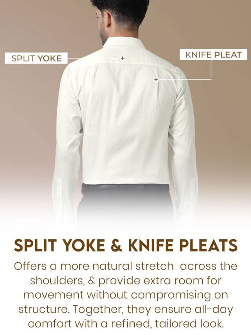 Buy THE FORMAL CLUB Cambridge Giza Cotton Shirt In Vanilla Light Yellow  Online