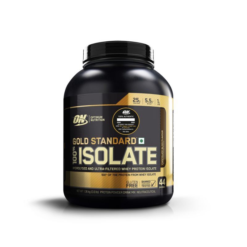 Optimum Nutrition (ON) Gold Standard 100% Isolate Chocolate Bliss - 3Lbs