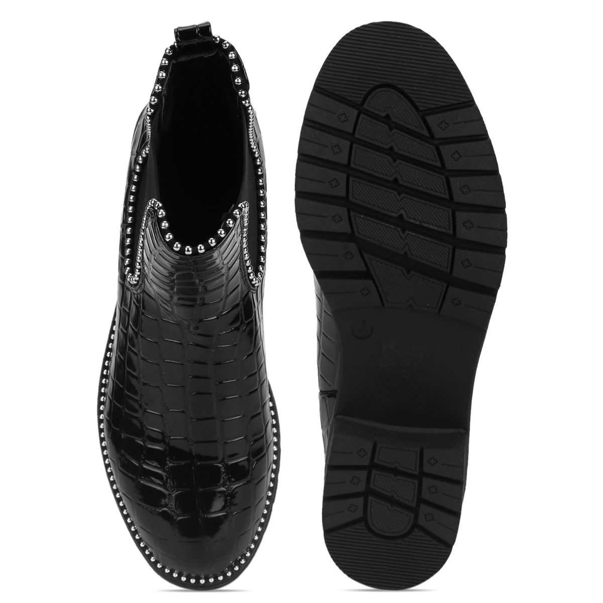 Truffle Collection Black Animal Print Boots Buy Truffle Collection