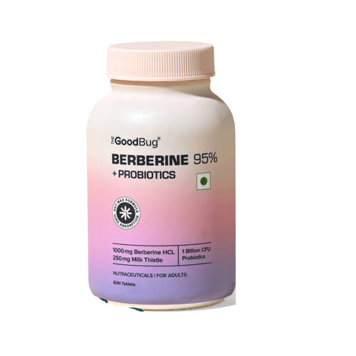 Buy The Good Bug Berberine 95% With Alsonsau Berberine HCL+ 1000Mg With Karela, Cinnamon Tablets Online