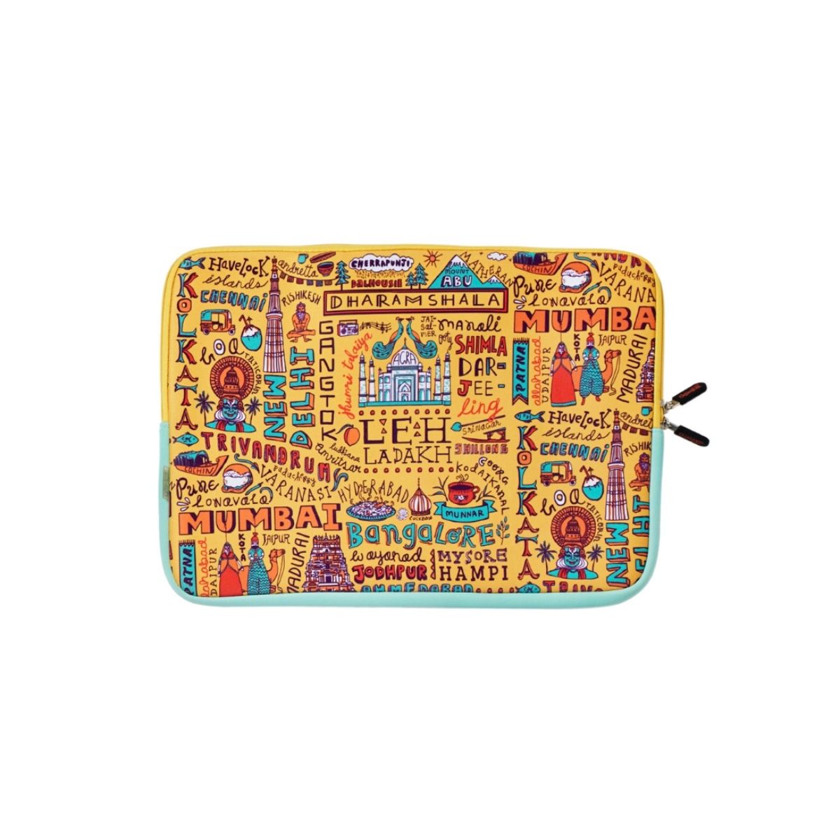 Buy Chumbak Indian Travel Spots Laptop Sleeve 13inches Online