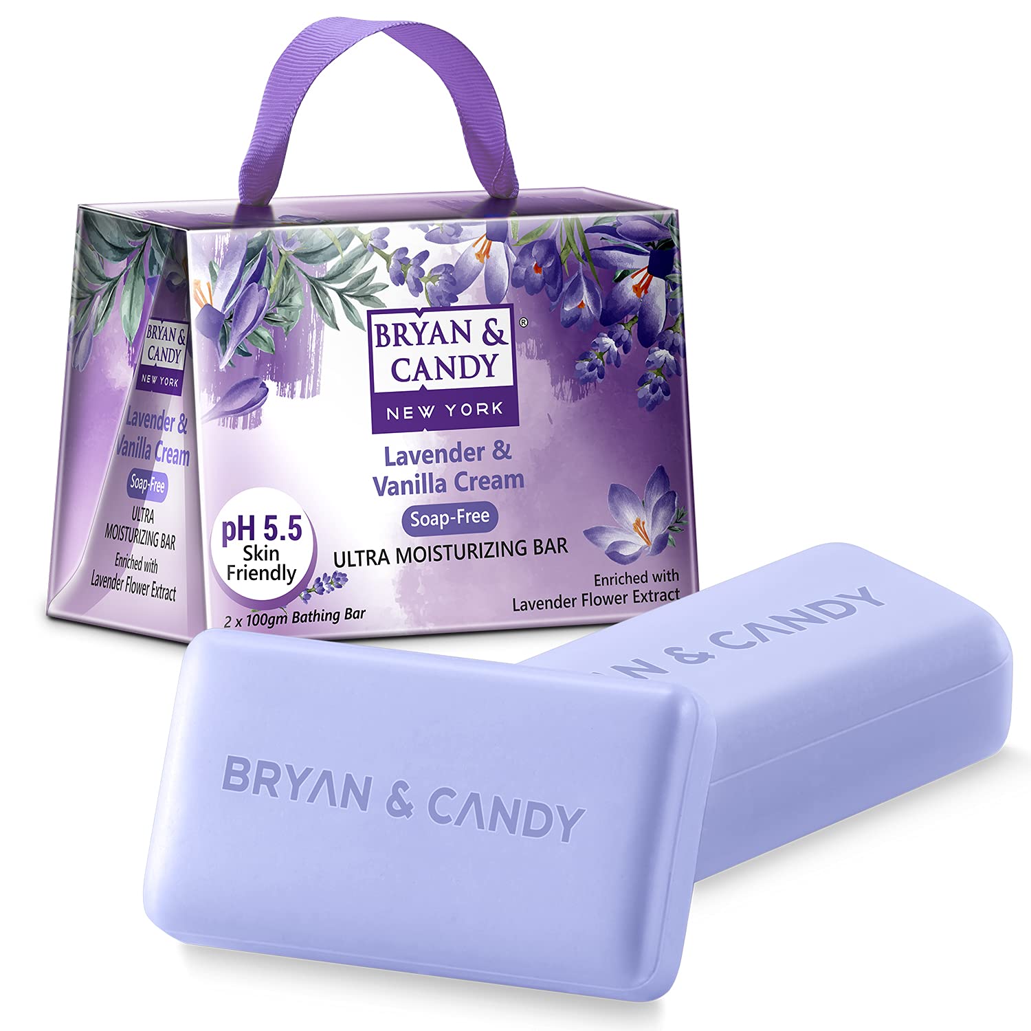 BRYAN & CANDY Lavender & Vanilla Cream Ulta Moisturizing Bathing Bar pH  : Buy BRYAN & CANDY Lavender & Vanilla Cream Ulta Moisturizing Bathing  Bar pH  Online at Best Price in