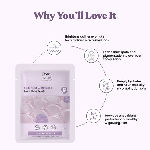 Buy TNW The Natural Wash Radiance Boost Glutathione Face Sheet Mask Online