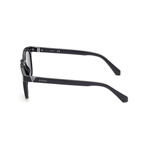 Buy Guess Green Lens Square Sunglass Shiny Black Frame (54  display picture 3