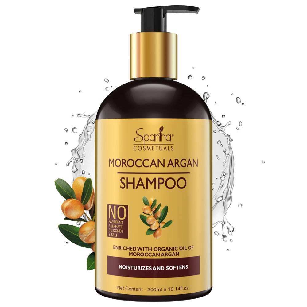 Spantra Moroccan Argan Shampoo Moisturizes and Softens
