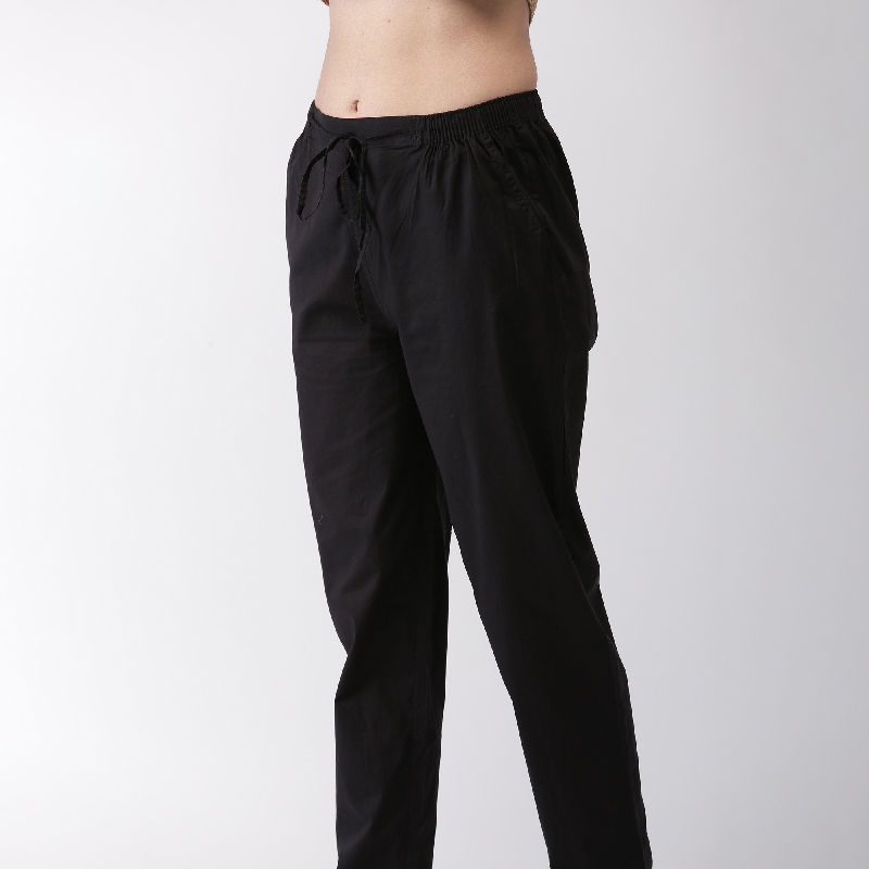 Go Colors Black Cotton Pants: Buy Go 