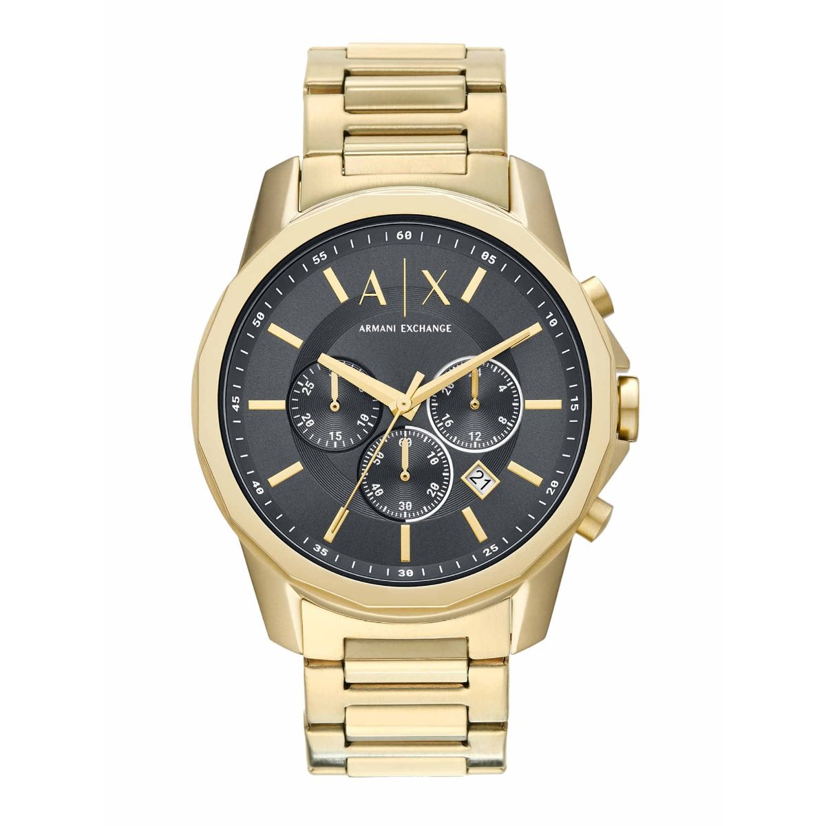 Armani exchange gold clearance plated watch