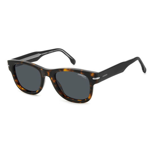 CARRERA Mens Grey Shaded Lens Square Sunglasses with 100% Uv Protection