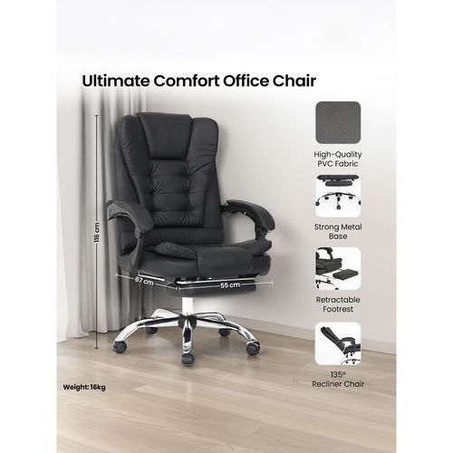 Savya Home Office Chair 809M-Blk Black