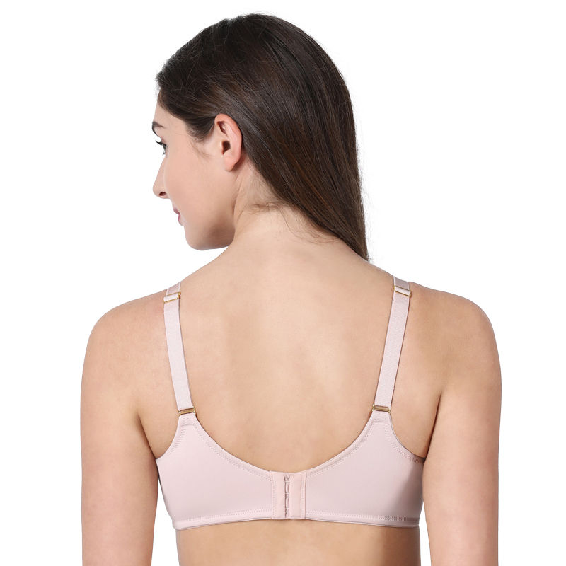 Enamor F039 Spacer Minimizer Full Support Bra NonPadded Wired High Coverage Sheer Quartz