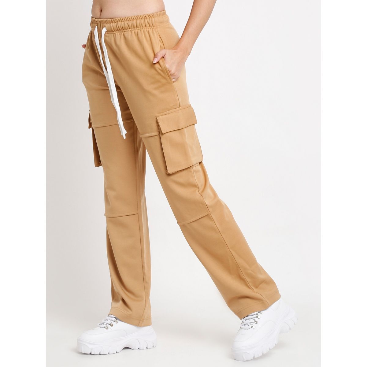 Tan cargo sweatpants hot sale