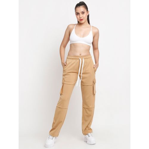 Buy EVERDION Tan Utility Cargo Pants Online