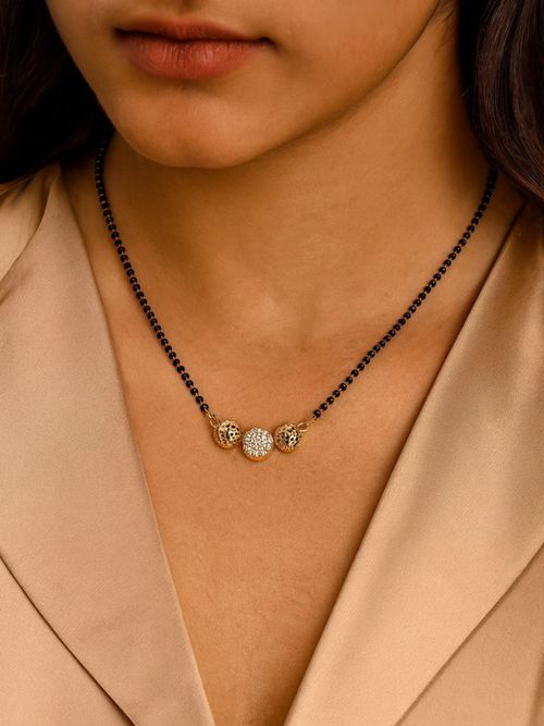 Beads Gold Chain Short Nallapusalu Gold Models Buy I Jewels