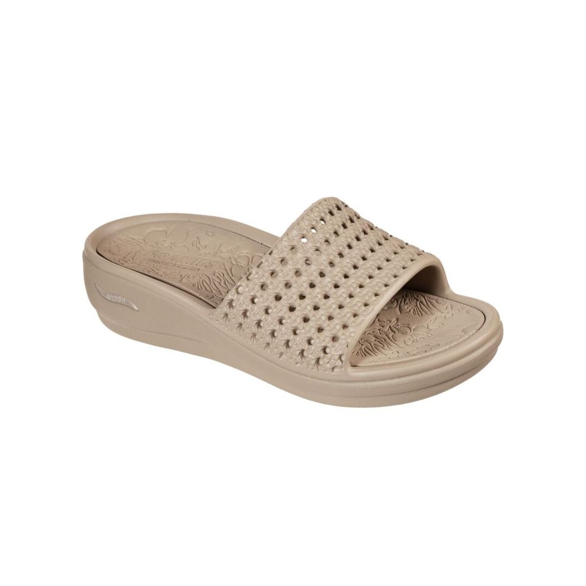 SKECHERS Arch Fit Ascend Darling Brown Arch Fit Sliders (UK 2)