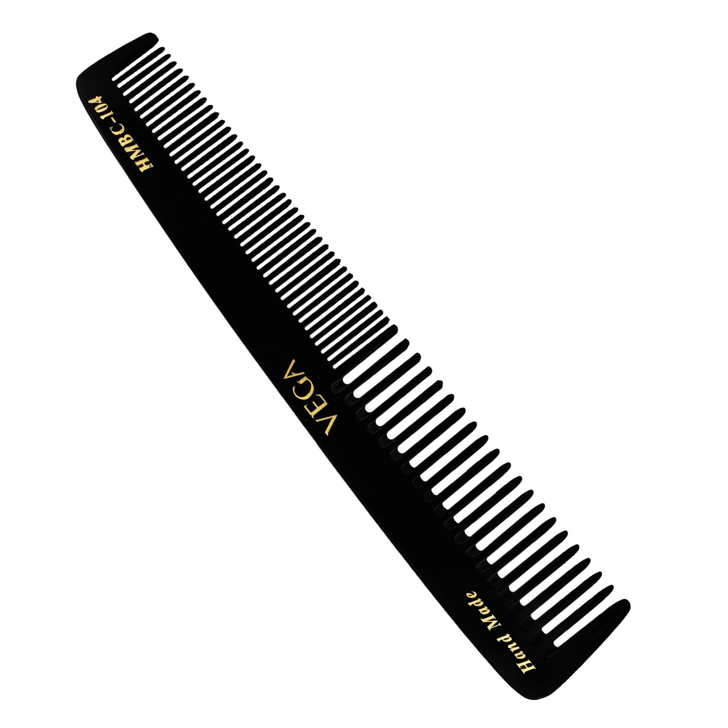 VEGA Expert Handcrafted Comb - Black (HMBC-104)