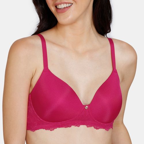 Buy Zivame Marshmallow Padded Non Wired 3/4th Coverage T-Shirt Bra