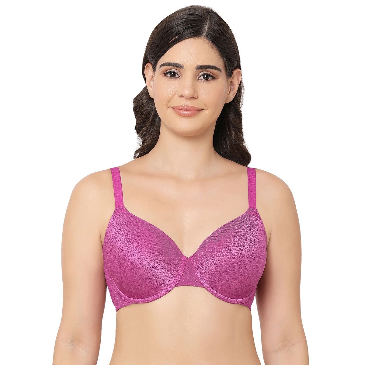 Buy Wacoal Back Appeal Non Padded Wired Full Coverage Full Support Everyday  Comfort Bra - Pink Online