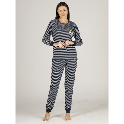 evolove Women's 100% Cotton Shirt & Pajama Nightsuit set