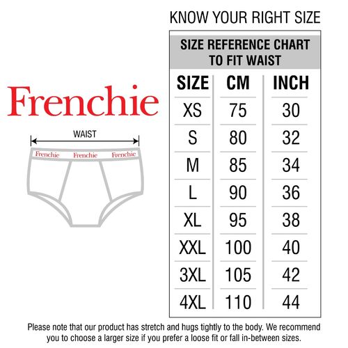 Frenchie Pro Mens Cotton Briefs Assorted Colours (S) (Set Of 6)