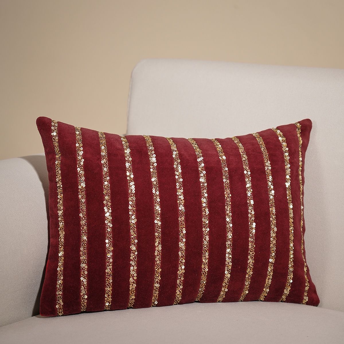 Brown Burgundy And Gold Throw Pillows Luxury Decorative Pillow