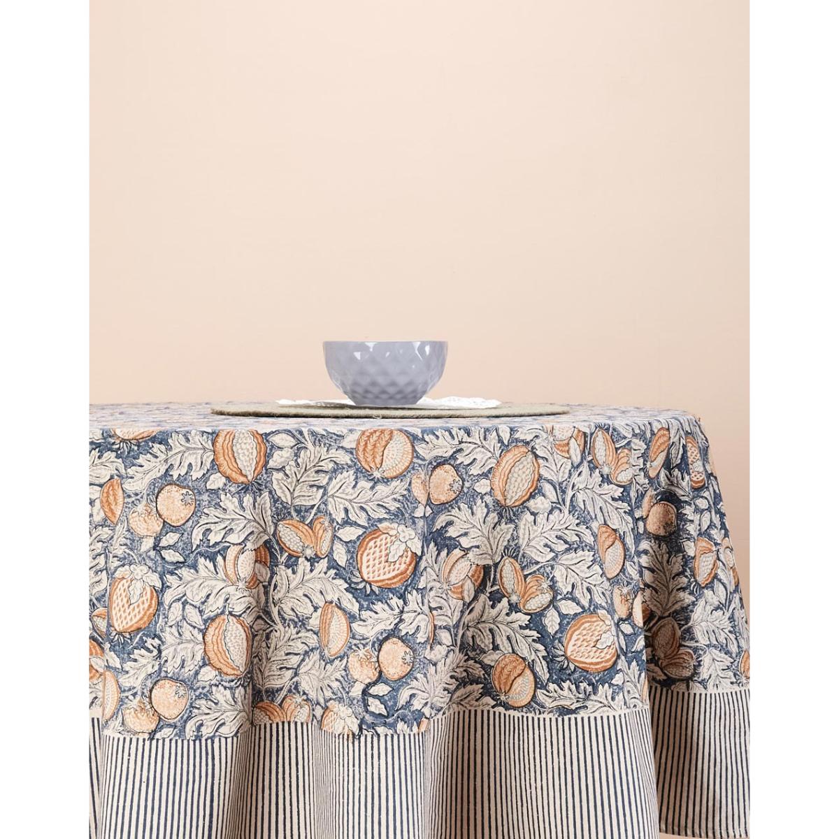 Buy Fabindia Anaarbagh Cotton Printed Round Dining Table Cover Online