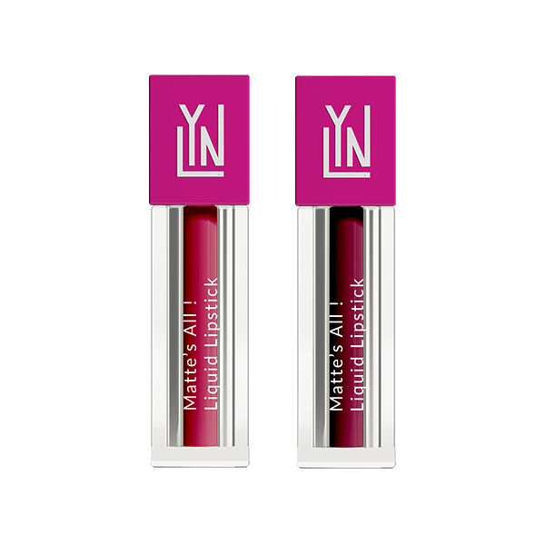 LYN Matte Liquid Lipstick Night Out - Pink Lush & Berry Crush