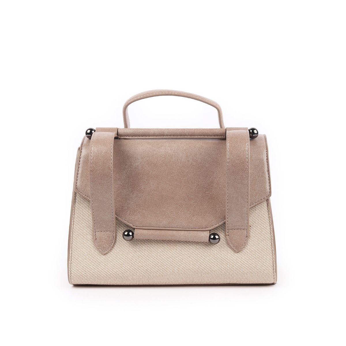 Buy Odette Beige Patterned Hand Bag for Women Online